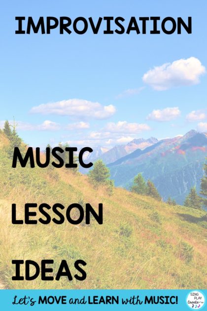 Improvisation Music lesson ideas and resources. 
