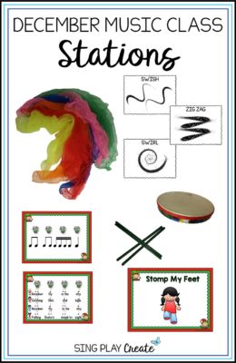 How to create stations for your December Music Classes.