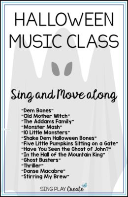 Music Class Halloween Sing a Long