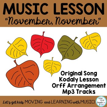 November Music Class: It's Not Just About Turkeys! by Sing Play Create