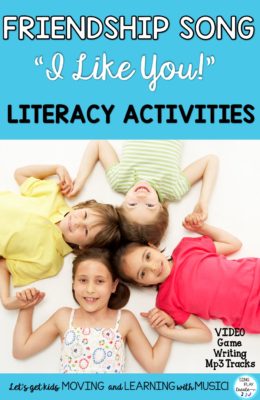 Friendship song and literacy activities for primary students in elementary school. 