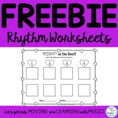 Free Valentine's Day activities for rhythm.