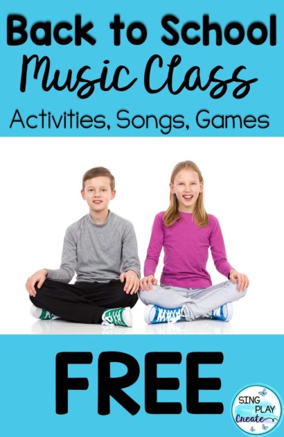 Back to school activities songs and games Freebie!