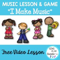 Get to Know You Music Class Game Song Freebie by Sing Play Create
