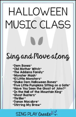 Halloween Music Class Tricks or Treats by Sing Play Create