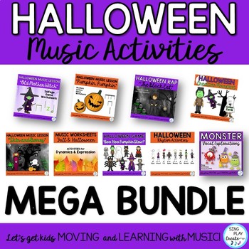 Halloween Songs and Freebie by Sing Play Create