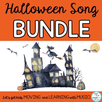 Halloween Songs and Freebie by Sing Play Create