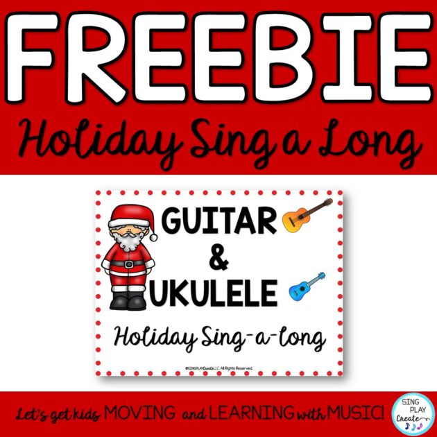 Free guitar chords in this holiday sing a long from Sing Play Create.
