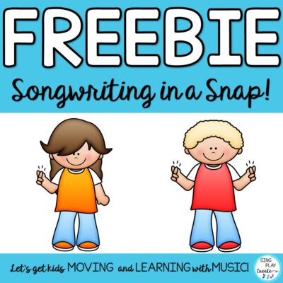 Free composing activity from Sing Play Create
