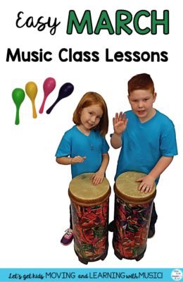 Easy March music class lessons for your elementary music classroom. 