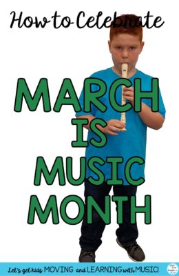 March is music in our schools month and elementary music teachers are celebrating music in our schools month. Learn how you can celebrate MIOSM with these easy music class lesson ideas on how you can support music in our schools month. www.singplaycreate.com