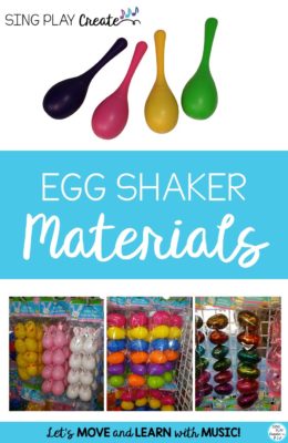 Get out the egg shakers for springtime movement activities from Sing Play Create