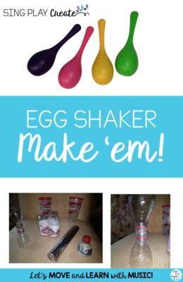 Free Egg shaker activity directions and songs from Sing Play Create.