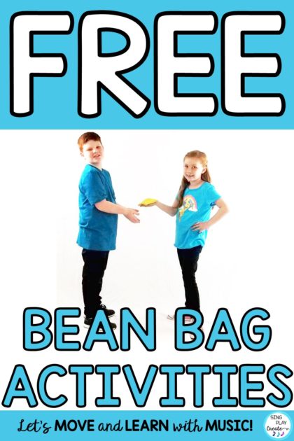 Free bean bag activities for the music classroom.