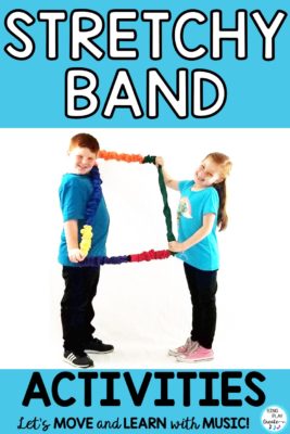 Stretchy Band Activities for the Preschool and Elementary music classroom. 