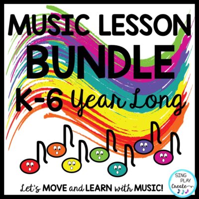 Elementary music lesson bundle k-6 year long resources for the elementary music classroom.