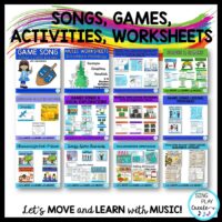 Songs, games, activities and worksheets for the elementary music classroom.