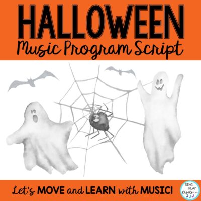 Elementary music class or music program script. 