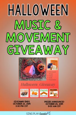 Halloween music and movement giveaway 2019.