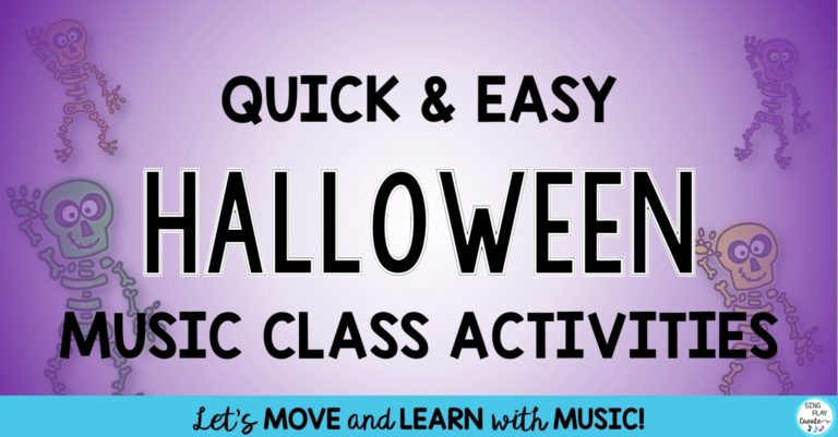 Quick and Easy Music Class Activities by Sandra at Sing Play Create