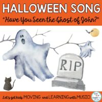 Halloween song "Have You Seen the Ghost of John?" by Sing Play Create