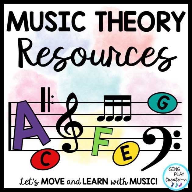 Music theory resources for the elementary music classroom.