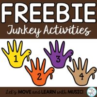 Free Turkey Activities for music class.