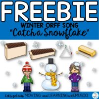Freebie "Catch a Snowflake" from Sing Play Create.