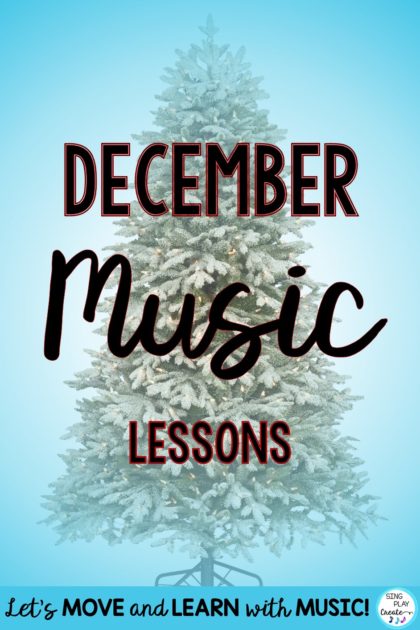 Elementary December Music Lessons