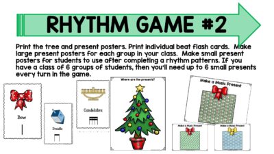 Freebie Holiday Rhythm game from Sing Play Create