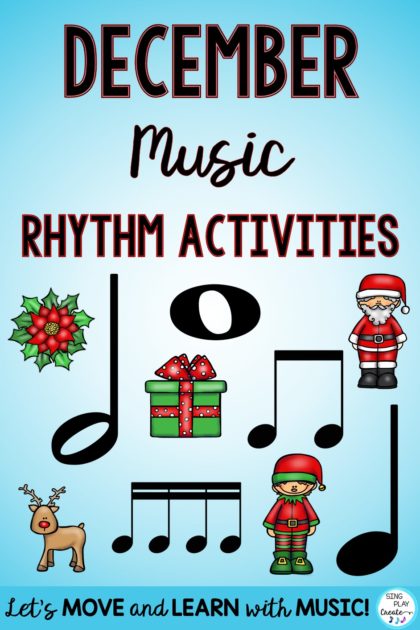 Elementary December Rhythms Activities