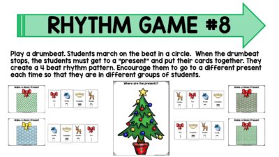 Freebie Holiday Rhythm game from Sing Play Create