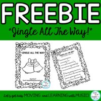 Free Song Lyrics to Jingle Bells for Elementary Music Teachers