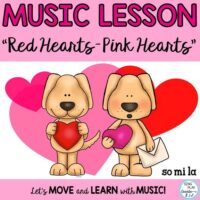 MUSIC LESSON RED HEARTS