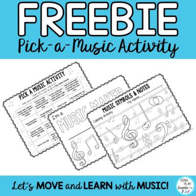 Free music activities for distance learning classrooms and home school.