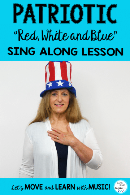 SING A PATRIOTIC SONG “RED WHITE AND BLUE”