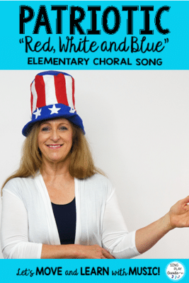 Patriotic Song "Red, White and Blue"