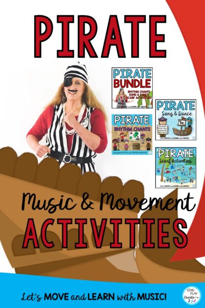 Pirate Songs, Dance, Chants Music Activities Lesson Bundle