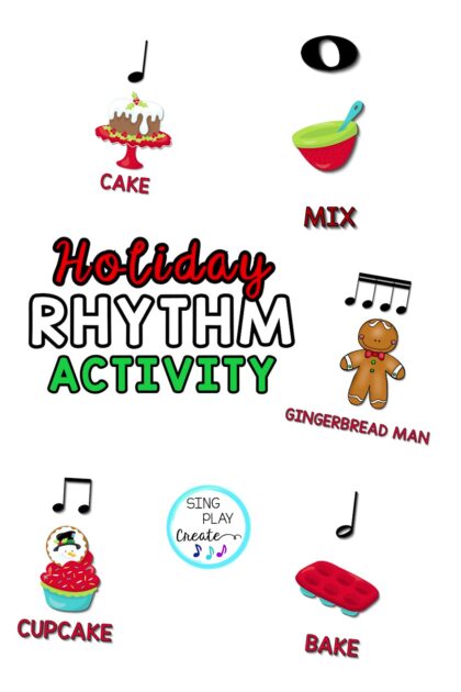 Holiday drag and drop rhythm activities with VIDEO for online and in person music class lessons. These activities are interactive and engaging as well as seasonally friendly for December elementary music lessons.  Students love moving the images into the boxes to create their very own rhythm patterns