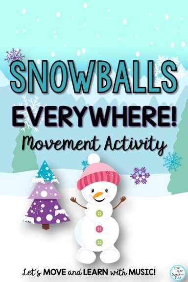I'm sharing some ways to have some winter snow fun through movement and music activities. Use these activities as movement brain breaks.