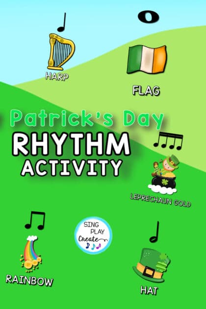 Tt’s another fun play along rhythm activity. 
Review and practice whole note, half note, quarter note and eighth notes. Perfect for elementary music classes.
