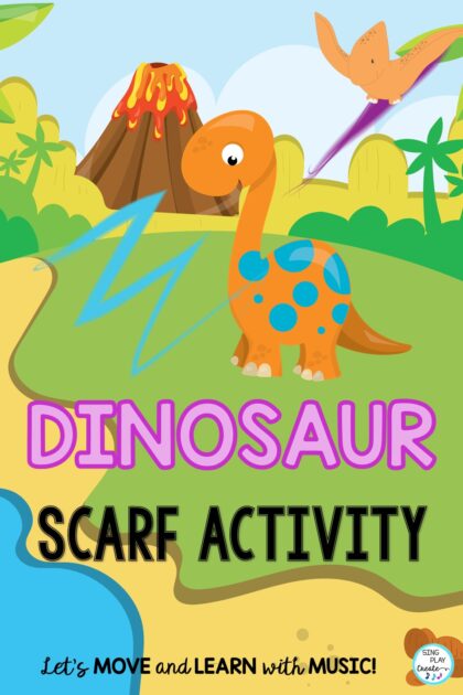 Dinosaur Music, Movement and Literacy Activities   Today I’m sharing some dinosaur music, movement and literacy activities for preschool through first grade children.

