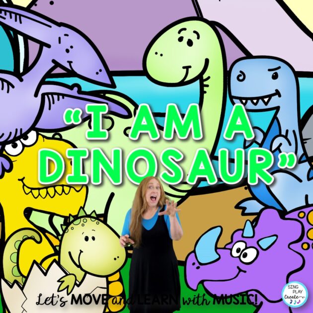Dinosaur Action Song “I Am A Dinosaur” Video, Mp3 