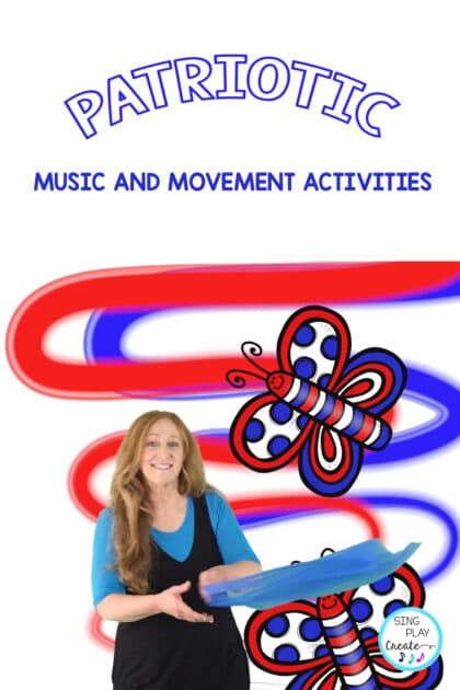Patriotic music and movement activities for children ages 5-10.  Elementary music activities as well as music therapy, home school and music classes. 