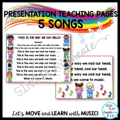 Music Class Hello Song Bundle: Songs, Videos, Mp3 Tracks - Sing Play Create