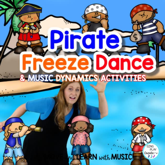 Pirate Freeze Dance and Music Activities by Sing Play Create