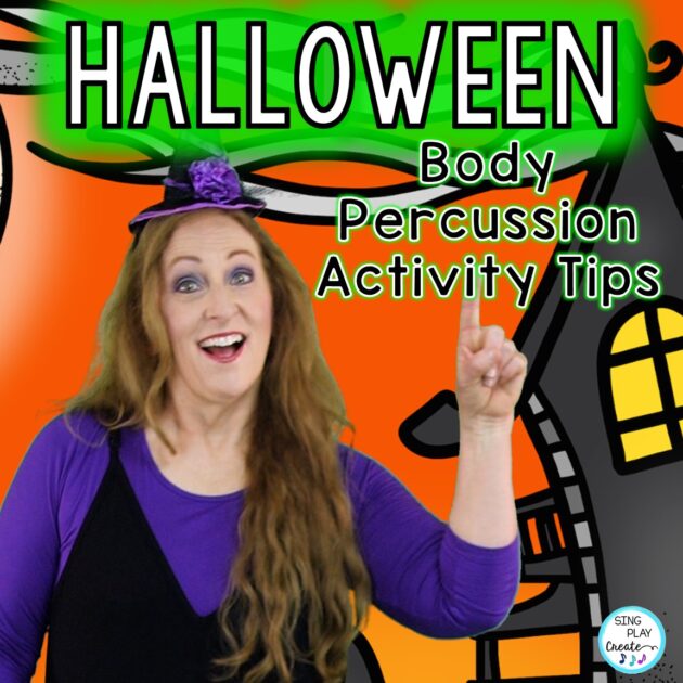 Help your elementary music class students feel the steady beat using this Halloween body percussion activity. Keep reading to get the TIPS on how to teach BODY PERCUSSION in your elementary music classroom.
