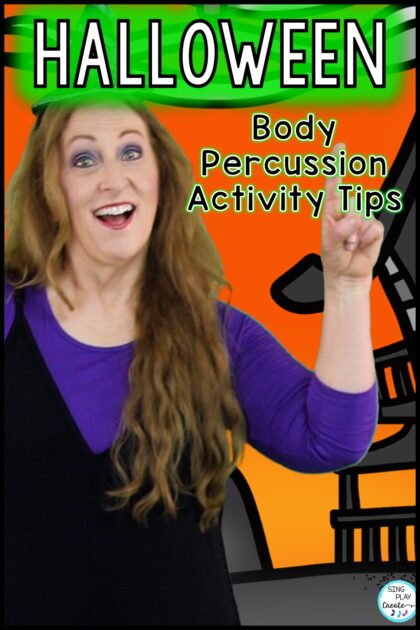 Help your elementary music class students feel the steady beat using this Halloween body percussion activity. Keep reading to get the TIPS on how to teach BODY PERCUSSION in your elementary music classroom.