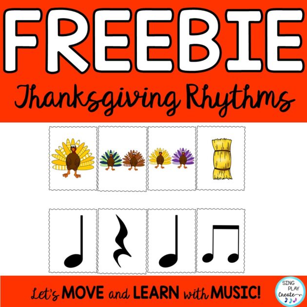 Sing Play Create November elementary  music lesson freebie