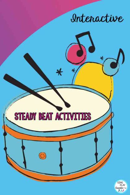 INTERACTIVE ELEMENTARY MUSIC STEADY BEAT ACTIVITIES There are so many ways to teach steady beat and this blog post is jammed with interactive elementary music steady beat activities you can use throughout the school year.